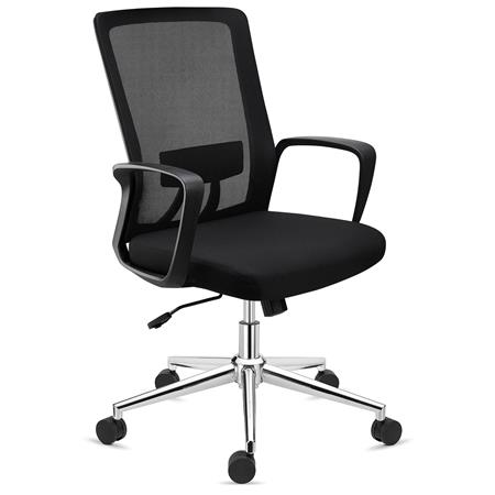 DEMO# Sedia da Ufficio ERGOCITY, Supporto Lombare, Schienale Basculante, Nero
